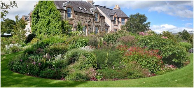West Leas garden in August