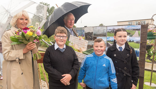 The Duke and Duchess of Rothesay visit Netherthird Community Garden