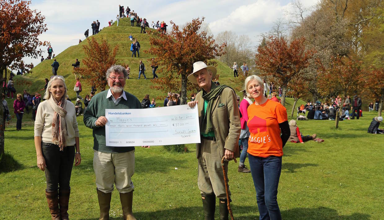£37,000 presented to Charles Jencks for Maggie's